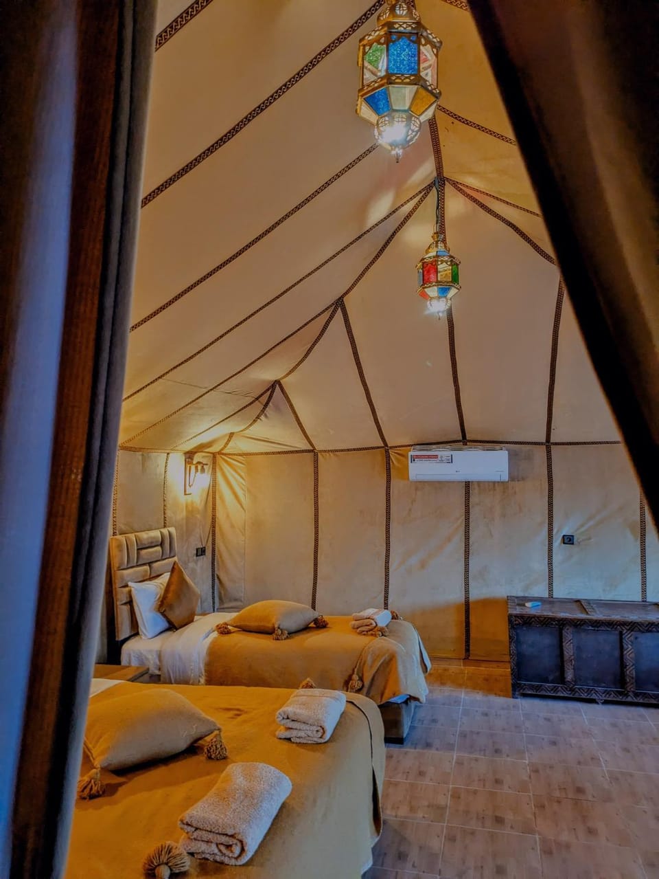 Glamping Dunes Merzouga Luxury tent in Morocco