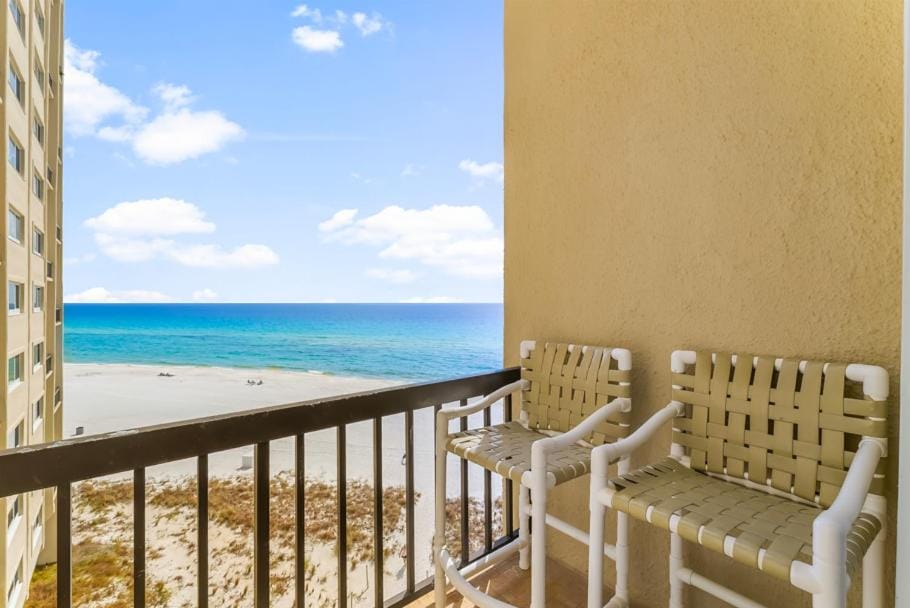 Natural landscape, View (from property/room), Balcony/Terrace, Beach, Sea view