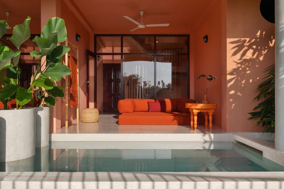 Balcony/Terrace, Living room, Pool view, Swimming pool, sunbed