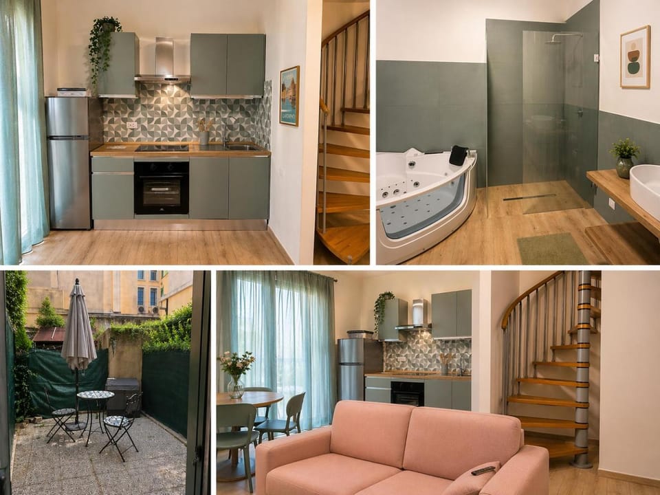 Garden, Garden, Kitchen or kitchenette, Living room, Dining area