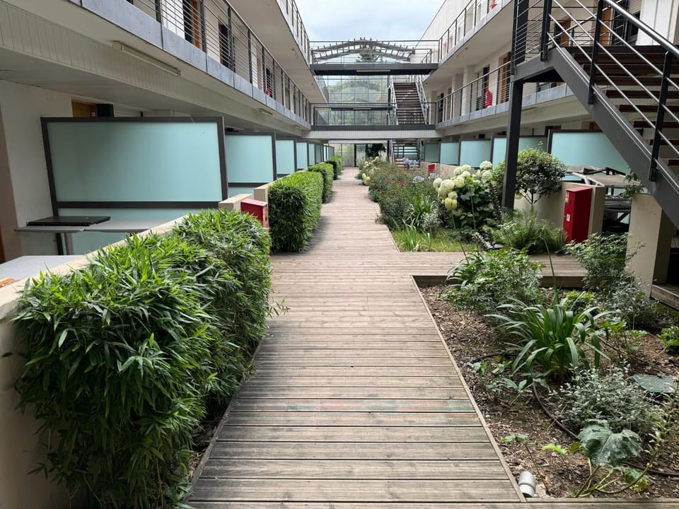 Property building, Garden view