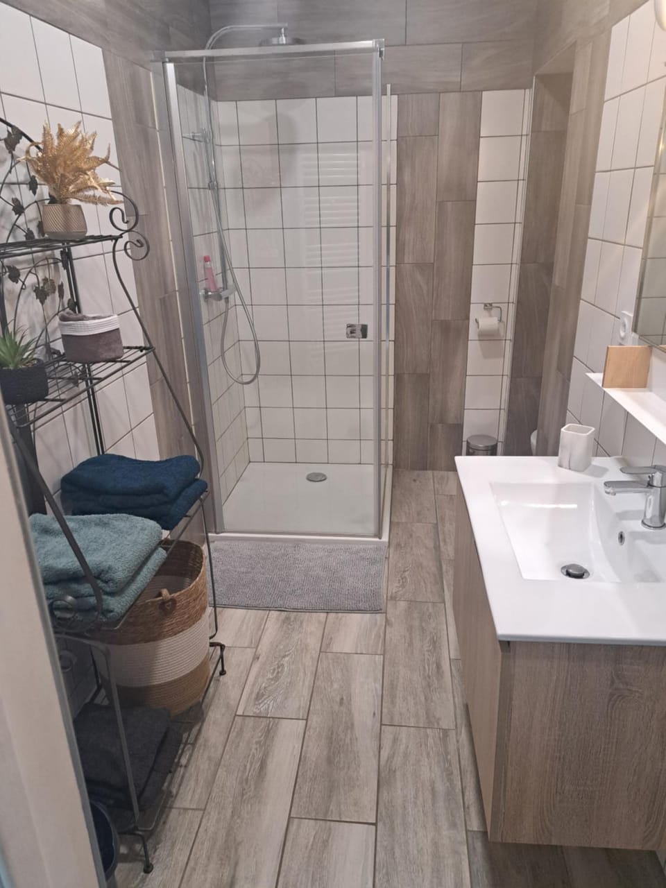 Shower, Toilet, Bathroom, towels