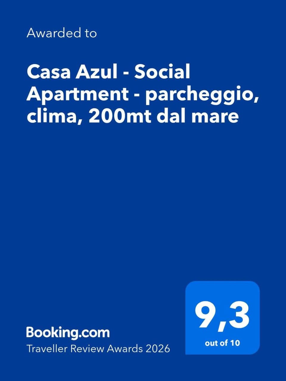 Casa Azul - Social Apartment - parcheggio, clima, 200mt dal mare Apartment in Sicily