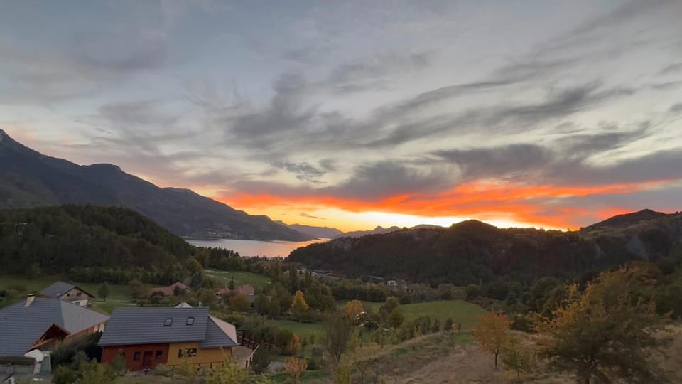 Lake view, Sunset