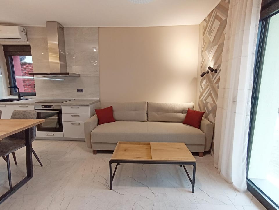 Kitchen or kitchenette, Living room, Seating area, Dining area, oven, stove