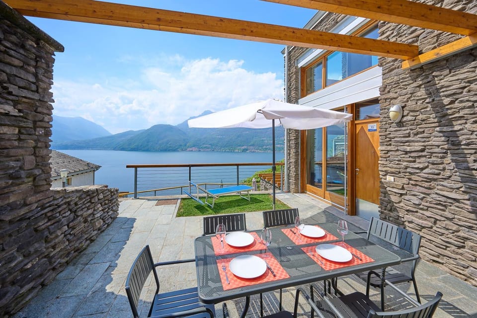 Property building, Patio, View (from property/room), Lake view, Mountain view