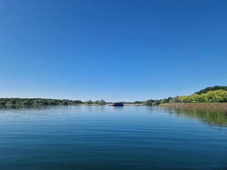Bateau Panoramique sans permis Lac du Der - Giffaumont Docked boat in Grand Est