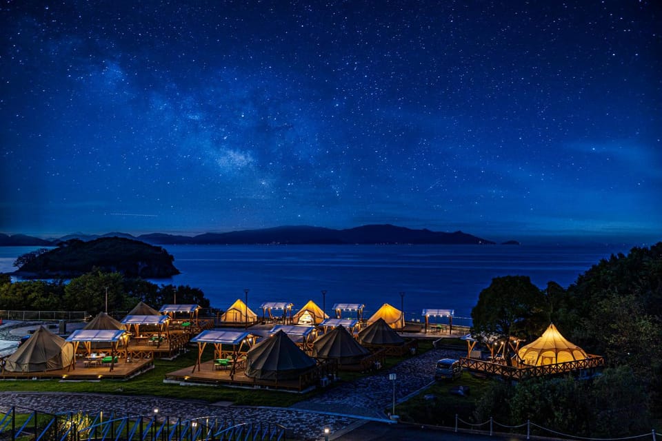 Night, Natural landscape, Sea view