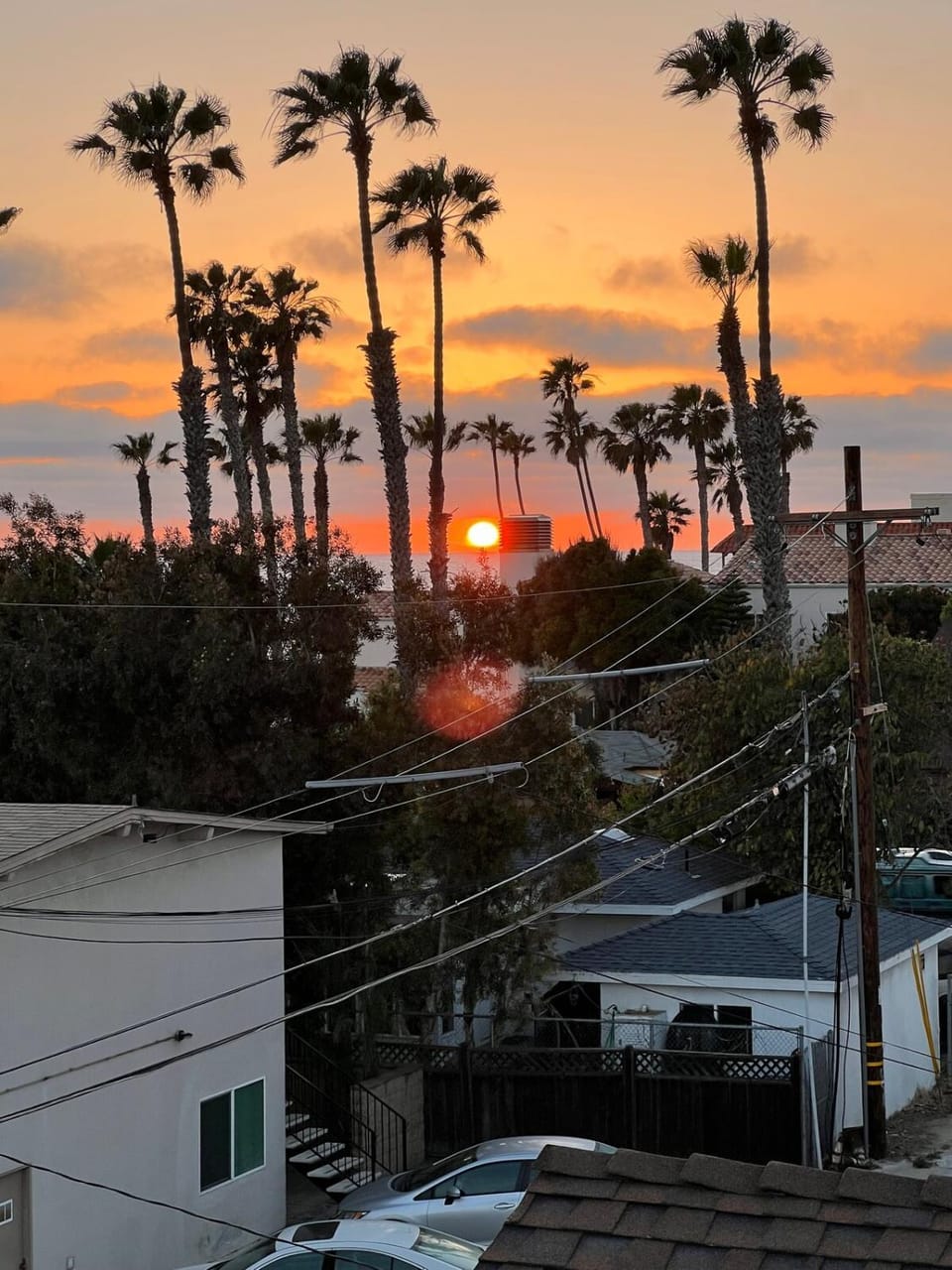 Natural landscape, Sea view, Sunset