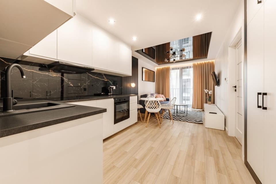 Kitchen or kitchenette, Dining area, dishwasher, oven, stove