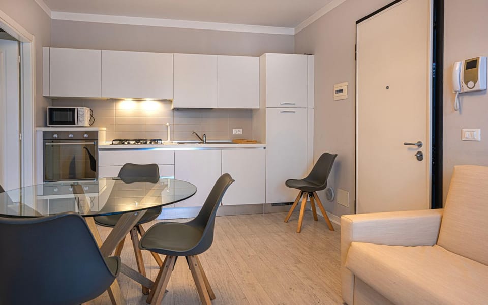 Living room, kitchen