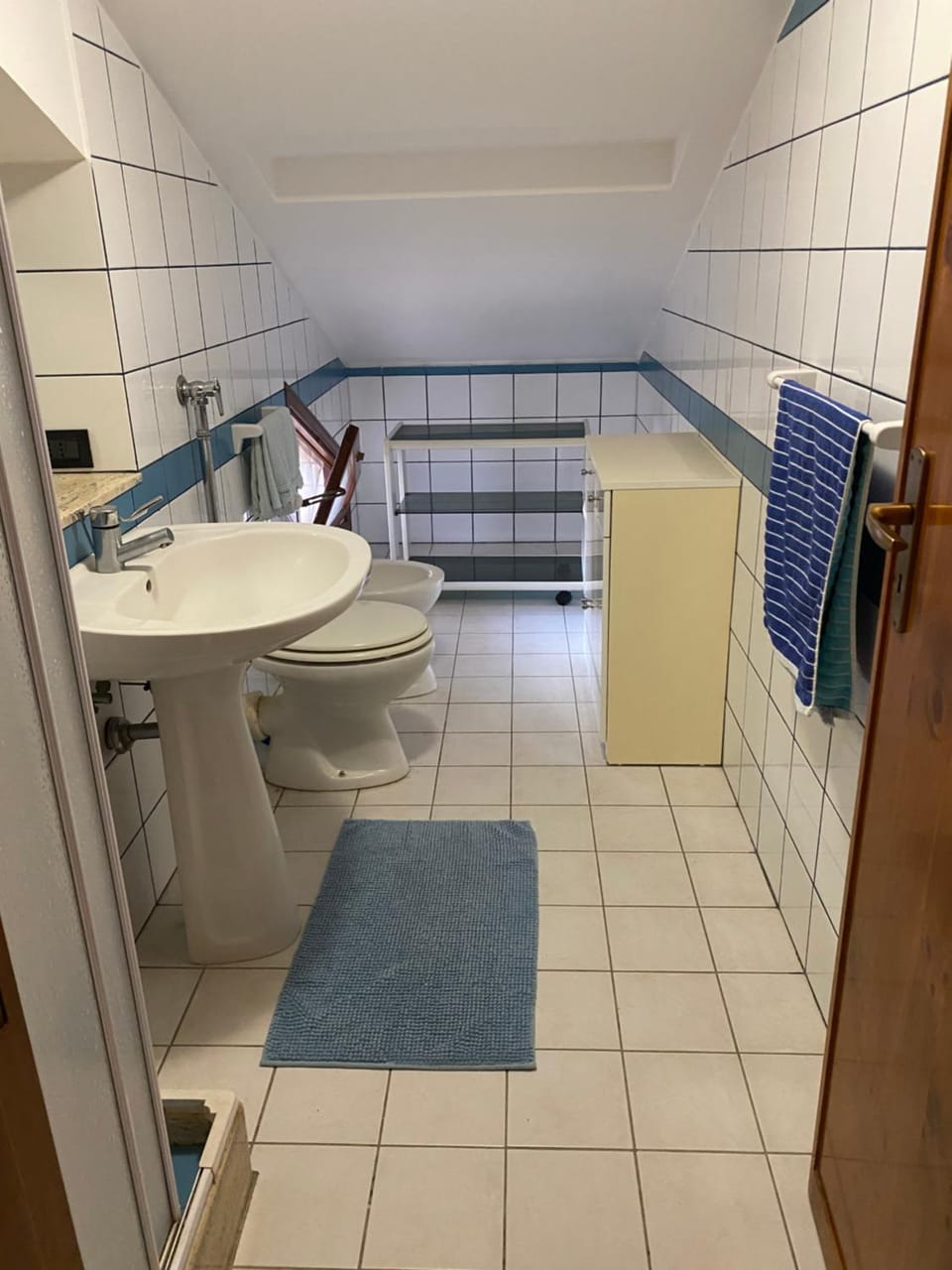 Shower, Bathroom, hair dryier, towels
