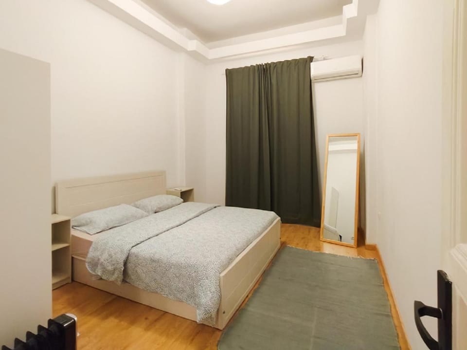 Bed, Balcony/Terrace, Balcony/Terrace, Bedroom, flat iron, heating, heating, towels, towels, wardrobe, air conditioner, air conditioner