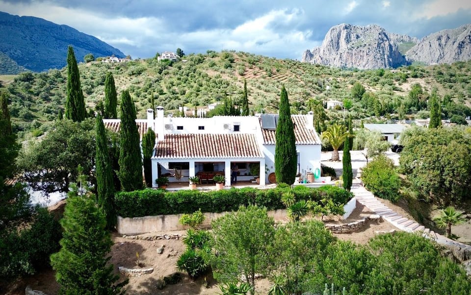 Property building, Spring, Day, Natural landscape, Garden, Mountain view