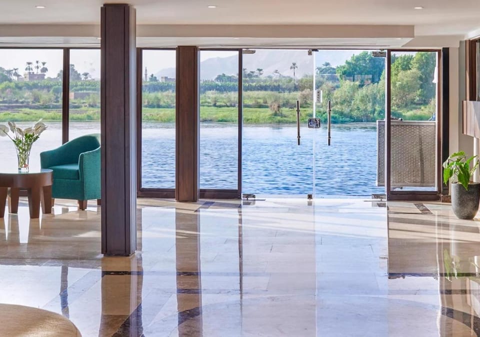 Natural landscape, Seating area, River view