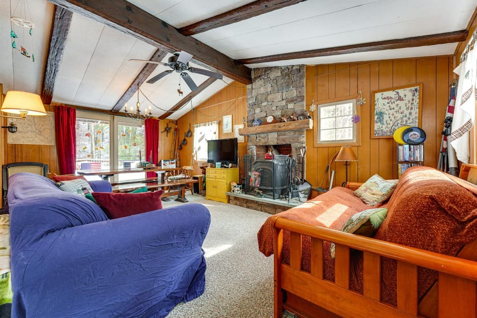 Hike, Ski & Unwind: Cabin w/ Deck in Chester! Cabin in Chester