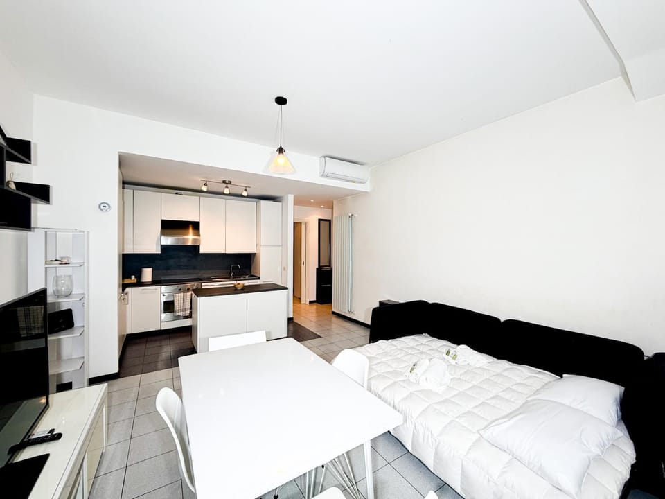 Bed, TV and multimedia, Kitchen or kitchenette, Living room, Photo of the whole room, Seating area, Dining area, Bedroom, minibar, oven, pet friendly, stove