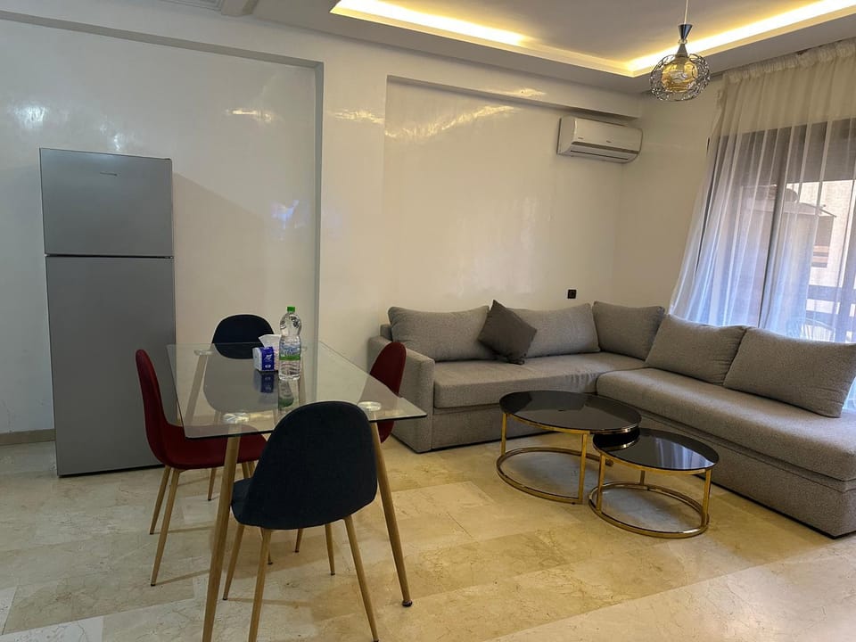 Living room, Seating area, Dining area, air conditioner