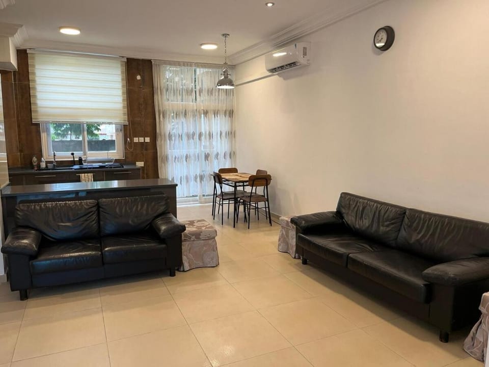 Living room, Seating area, Dining area, air conditioner