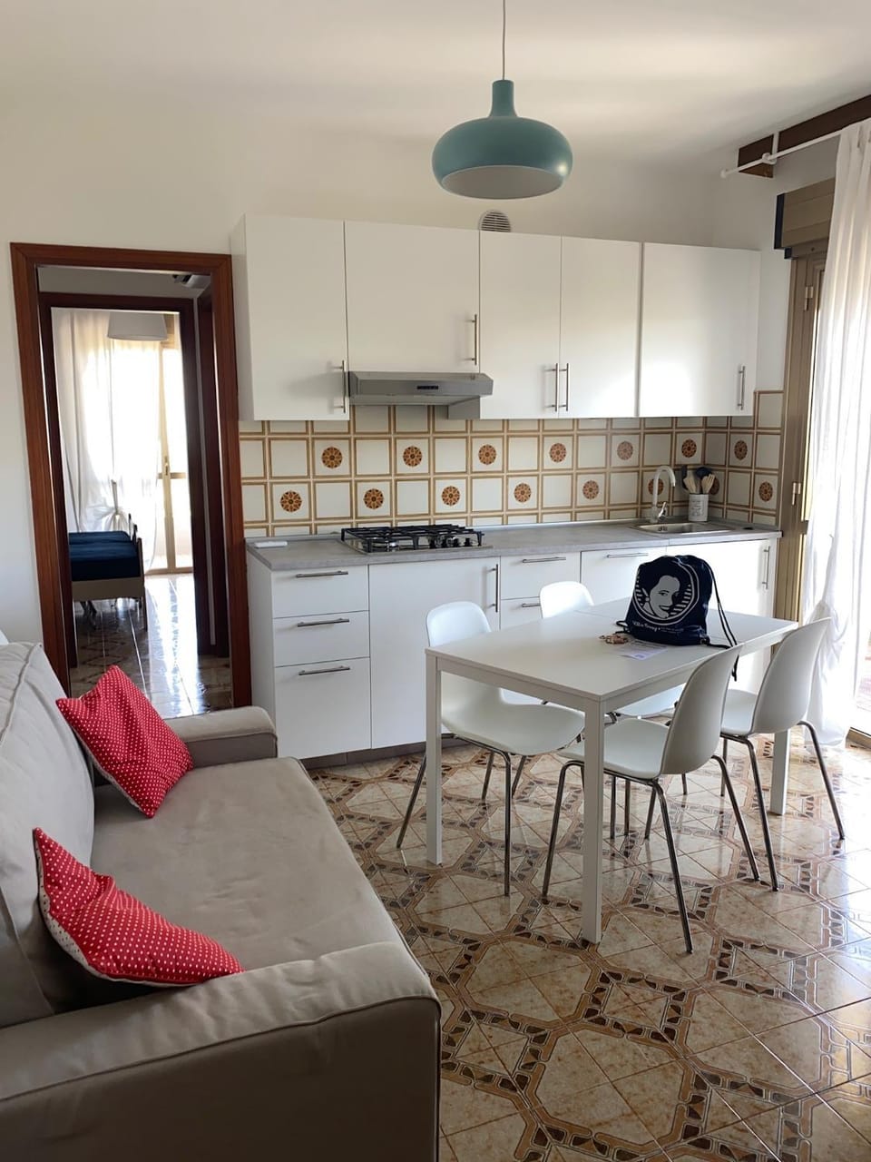 Kitchen or kitchenette, Living room, Dining area