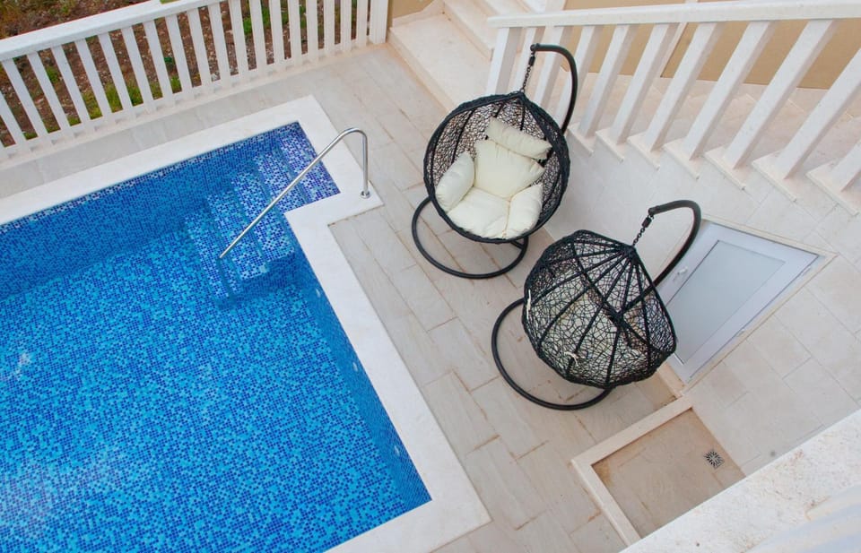 Swimming pool, Sunset