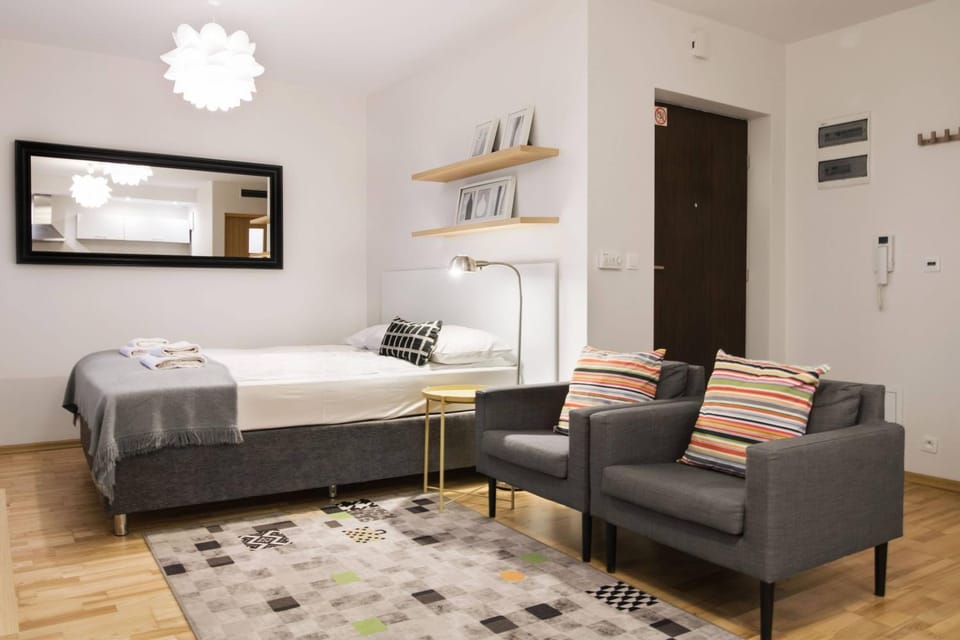 Bed, Living room, Bedroom