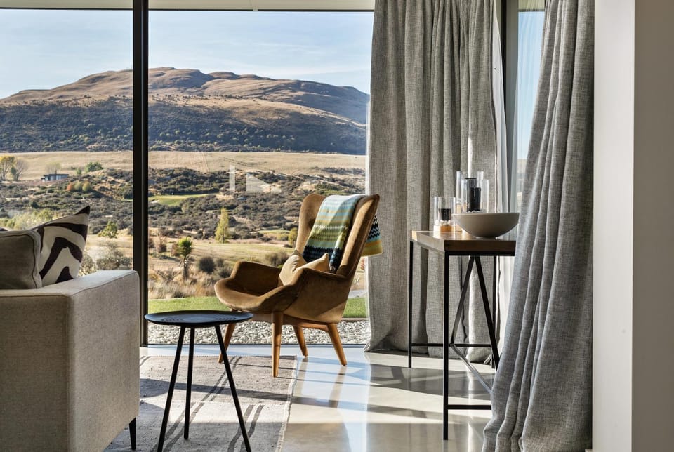 Natural landscape, View (from property/room), Living room, Seating area, Mountain view