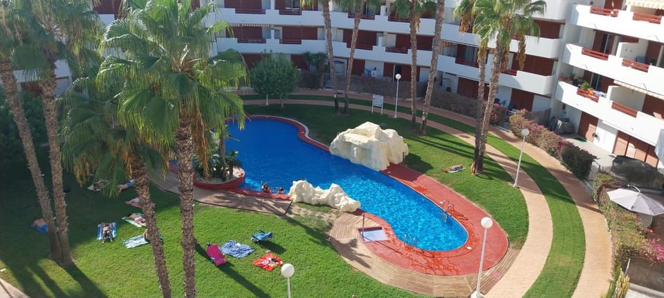 Day, Natural landscape, Garden, Garden view, Pool view, Swimming pool