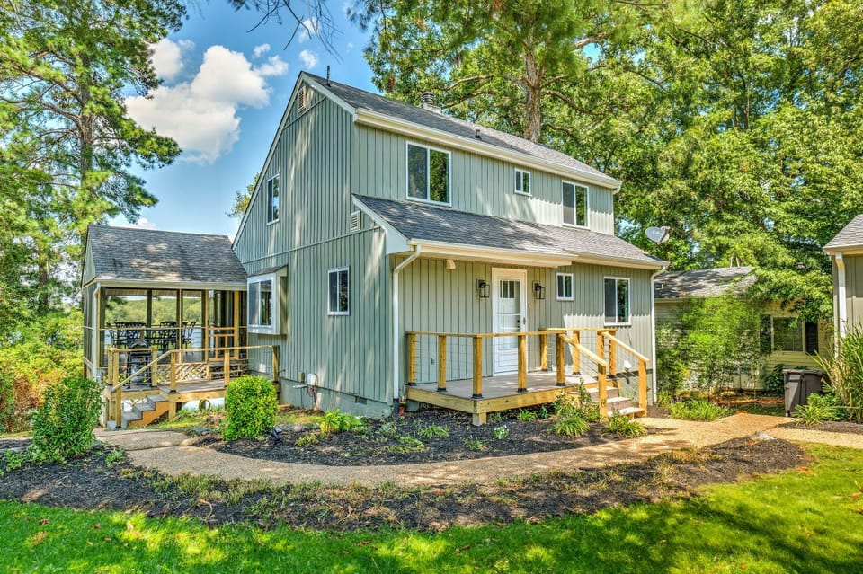 Property building, Natural landscape, Garden, River view
