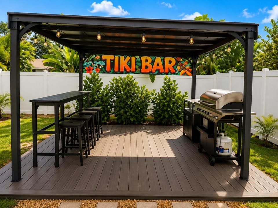 Patio, BBQ facilities