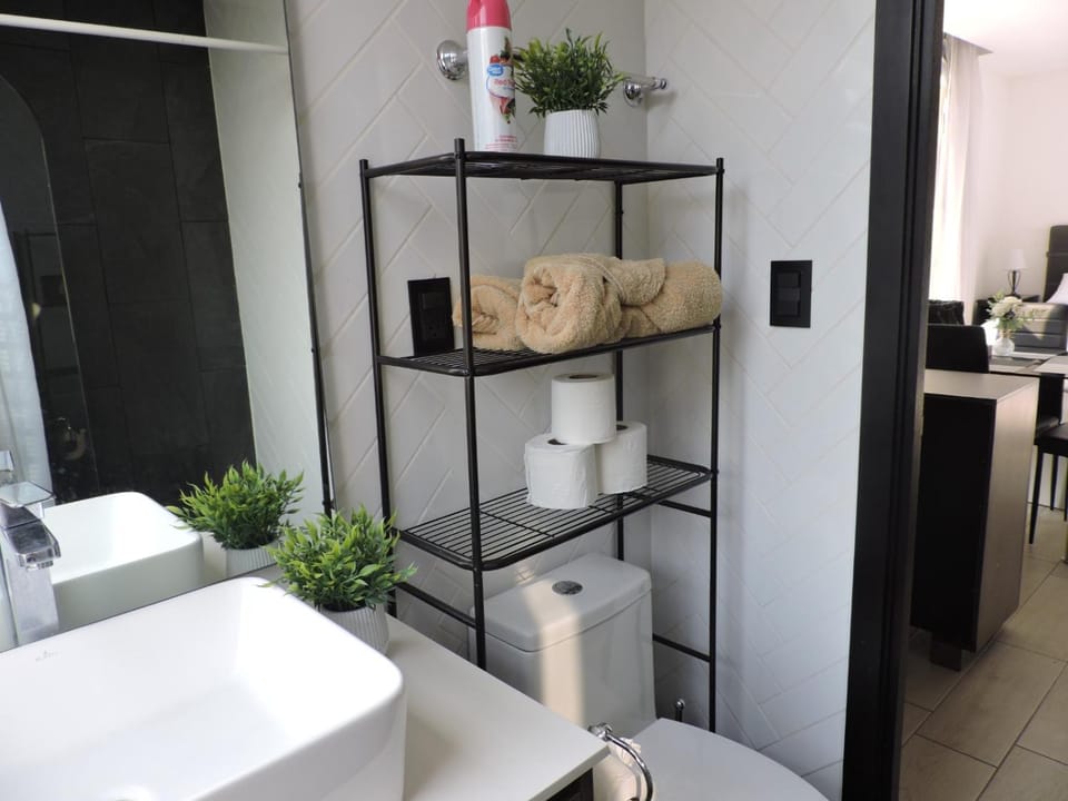 Bathroom, towels