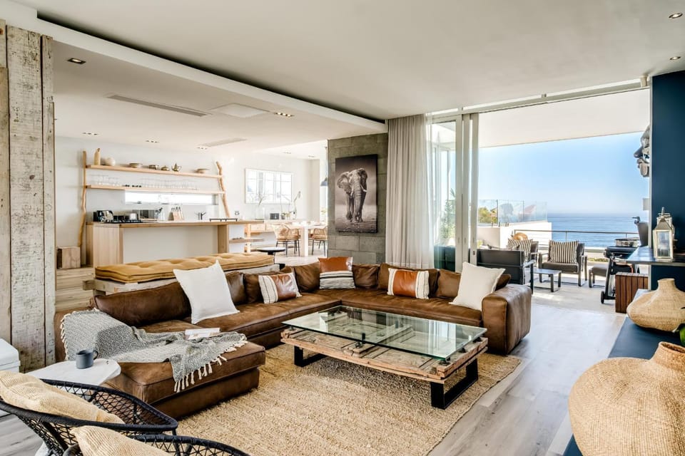Living room, Seating area, Sea view