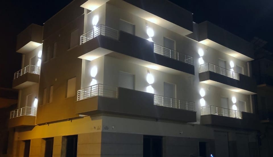 Property building, Night, View (from property/room), Balcony/Terrace