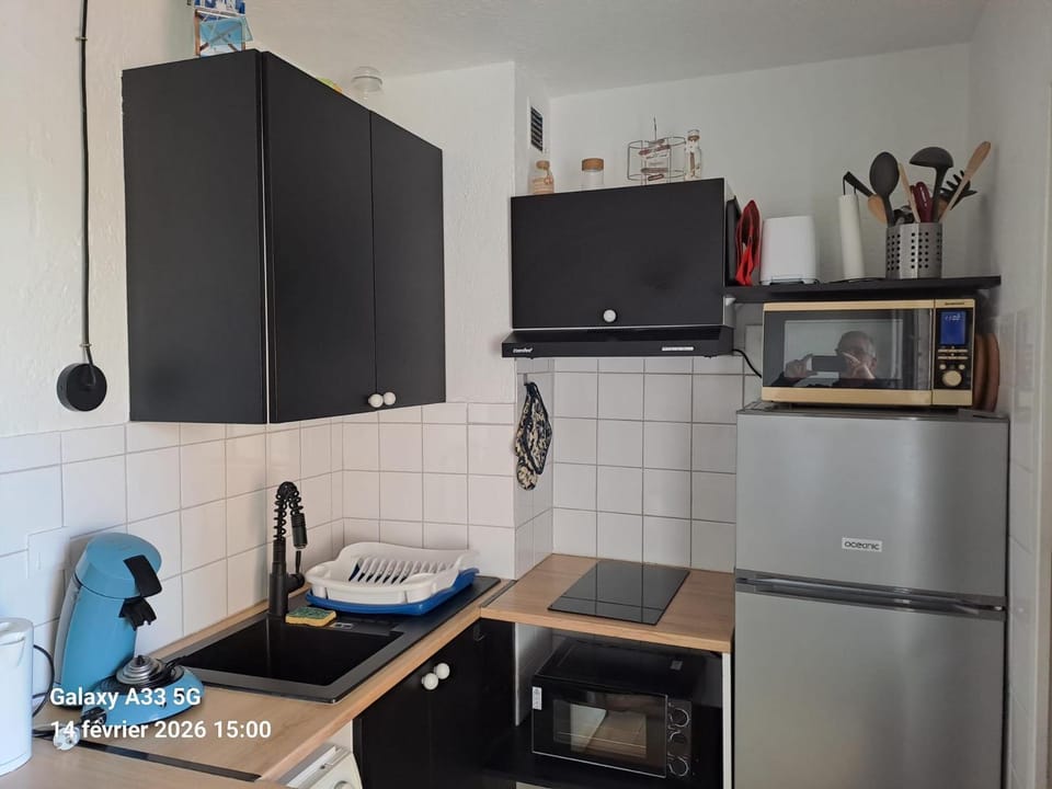 T2 cabine Port-Leucate 4 personnes balcon climatisation parking Cabin in Leucate