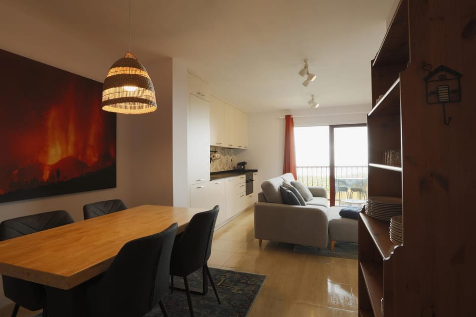 Kitchen or kitchenette, Living room, Dining area