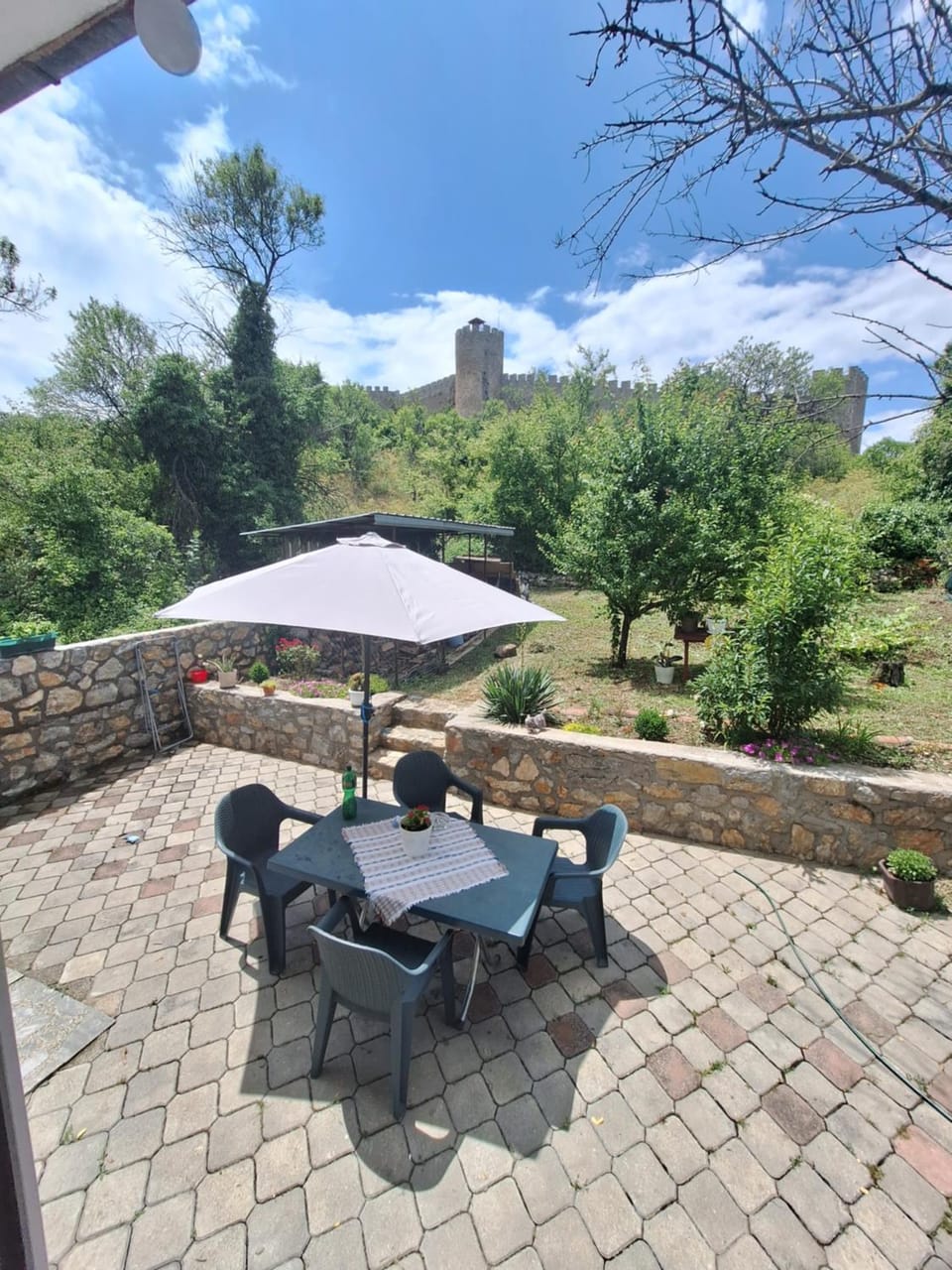 Patio, Spring, Natural landscape, Garden, Dining area, Garden view