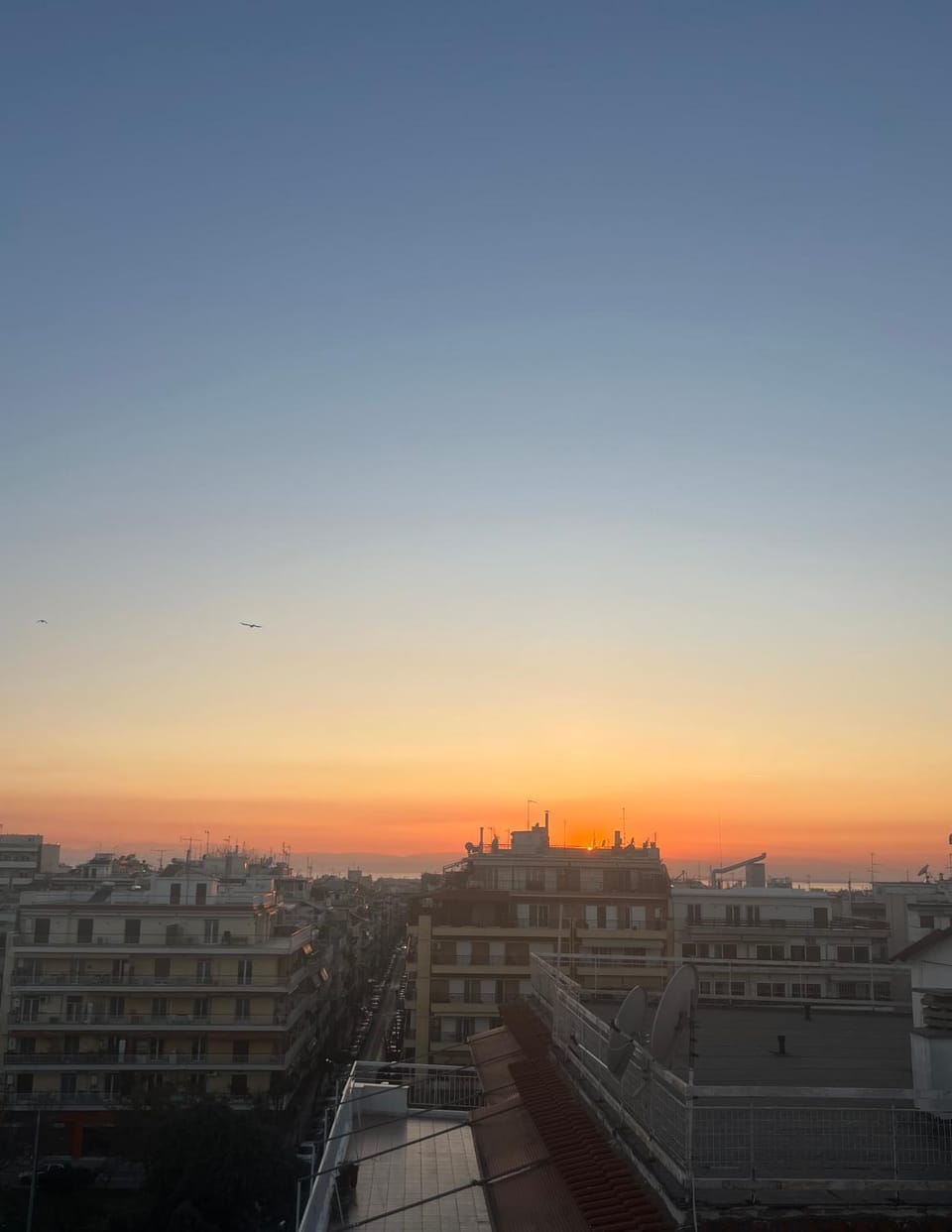 City view, Sunset