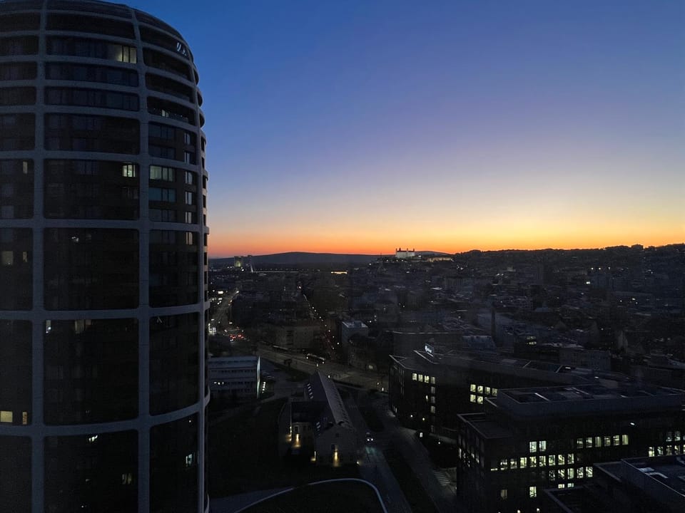 City view, Sunset