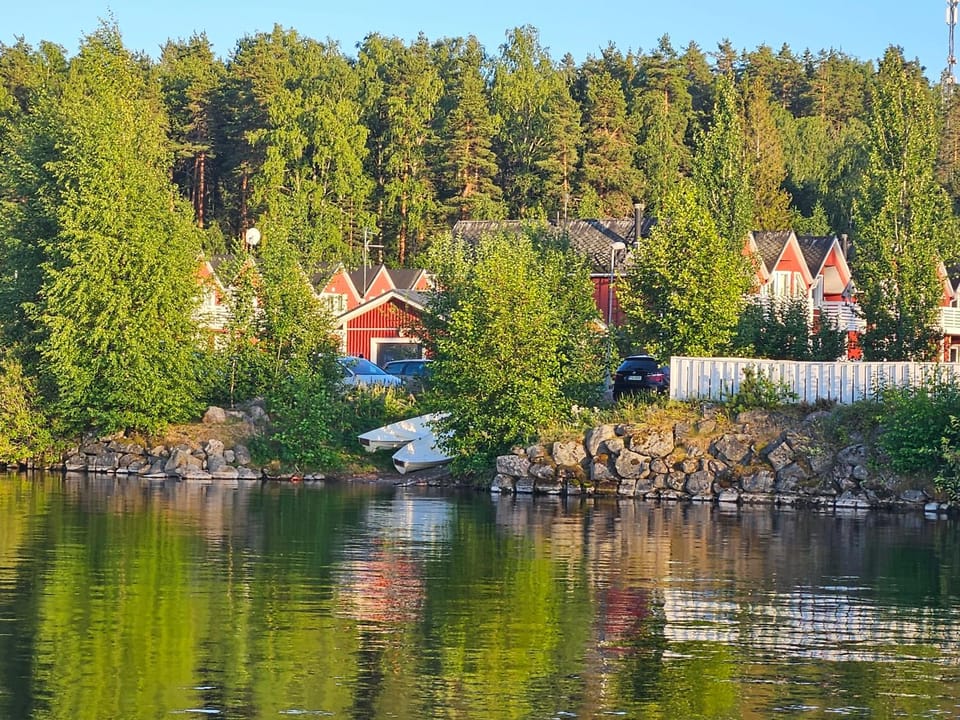Property building, Day, Natural landscape, Lake view