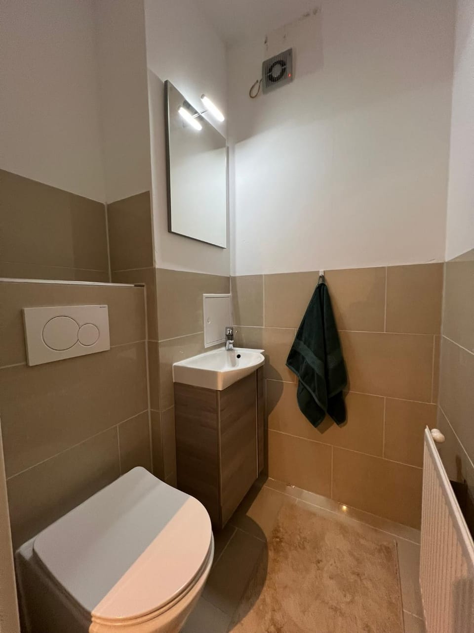 Toilet, Bathroom, towels