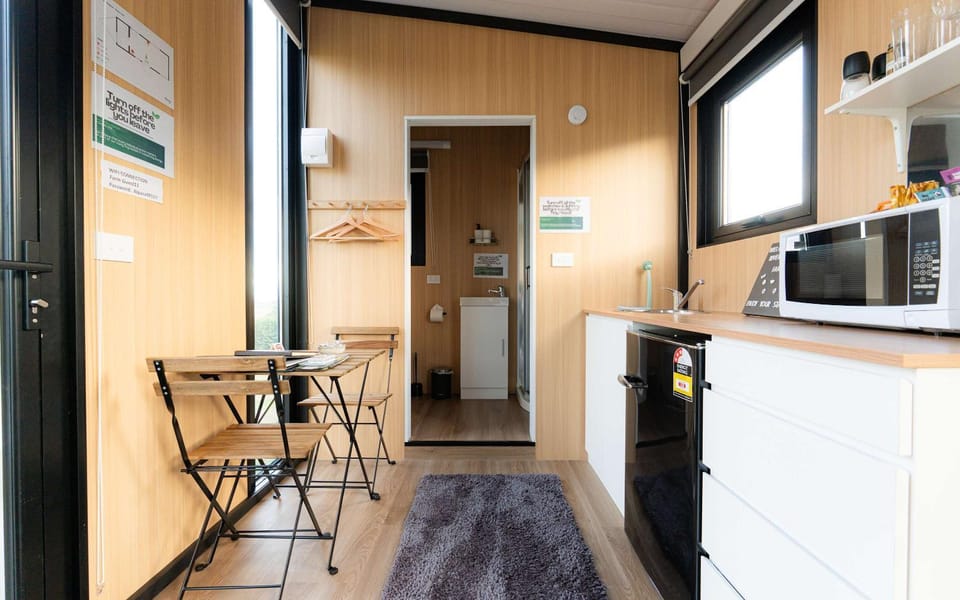 Bruce Farm Alpaca Cabin 3 by Tiny Away Cabin in Otago