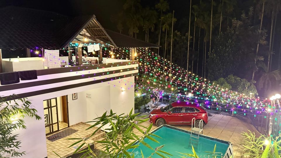 mountain lake view private pool villa -Wayanad Villa in Kerala