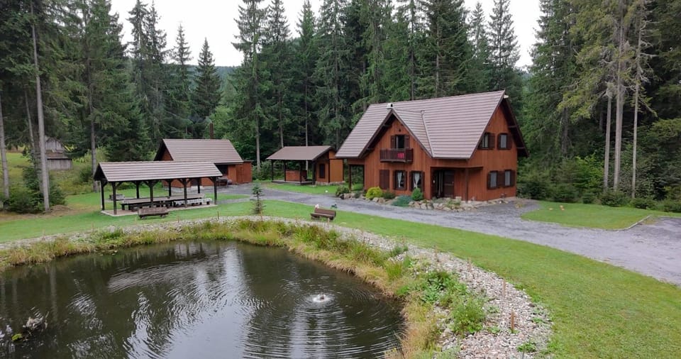 Property building, Garden, Lake view