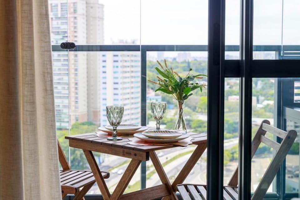 Studio Veneza Novidade! Ao lado da Berrini e metrô Brooklin Apartment in Sao Paulo City