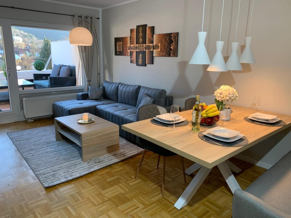 Living room, Seating area, Dining area