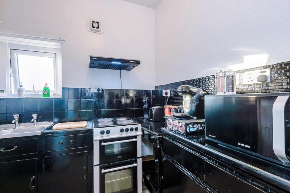 Kitchen or kitchenette, toaster