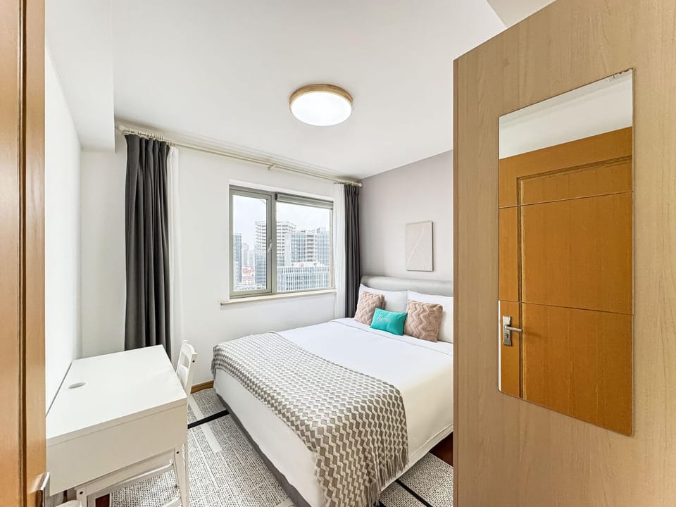 Bed, Photo of the whole room, Bedroom, wardrobe