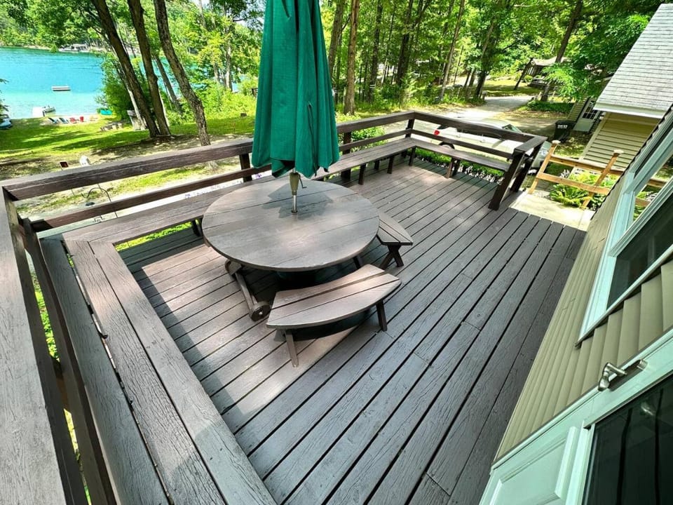 Patio, Natural landscape, Lake view