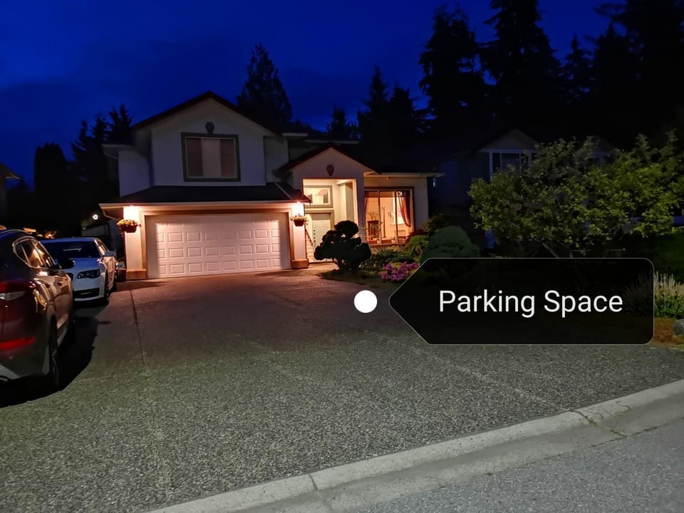 Property building, Night, Parking