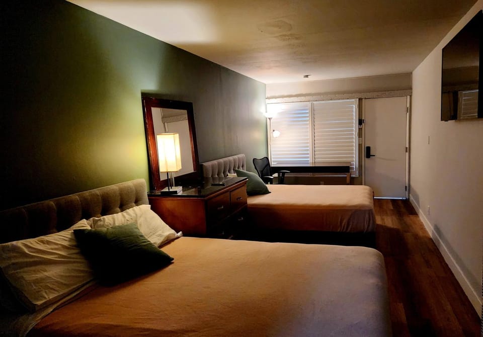 Bed, TV and multimedia, Photo of the whole room, furniture, heating, microwave, air conditioner